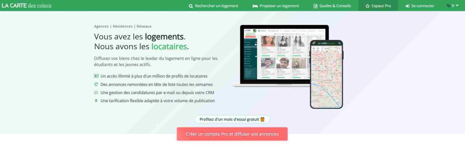 Colucs La carte des colocs : plateforme gratuite pour trouver une coloc ...